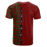 MacAulay Tartan T-shirt - Lion Rampant And Celtic Thistle Style